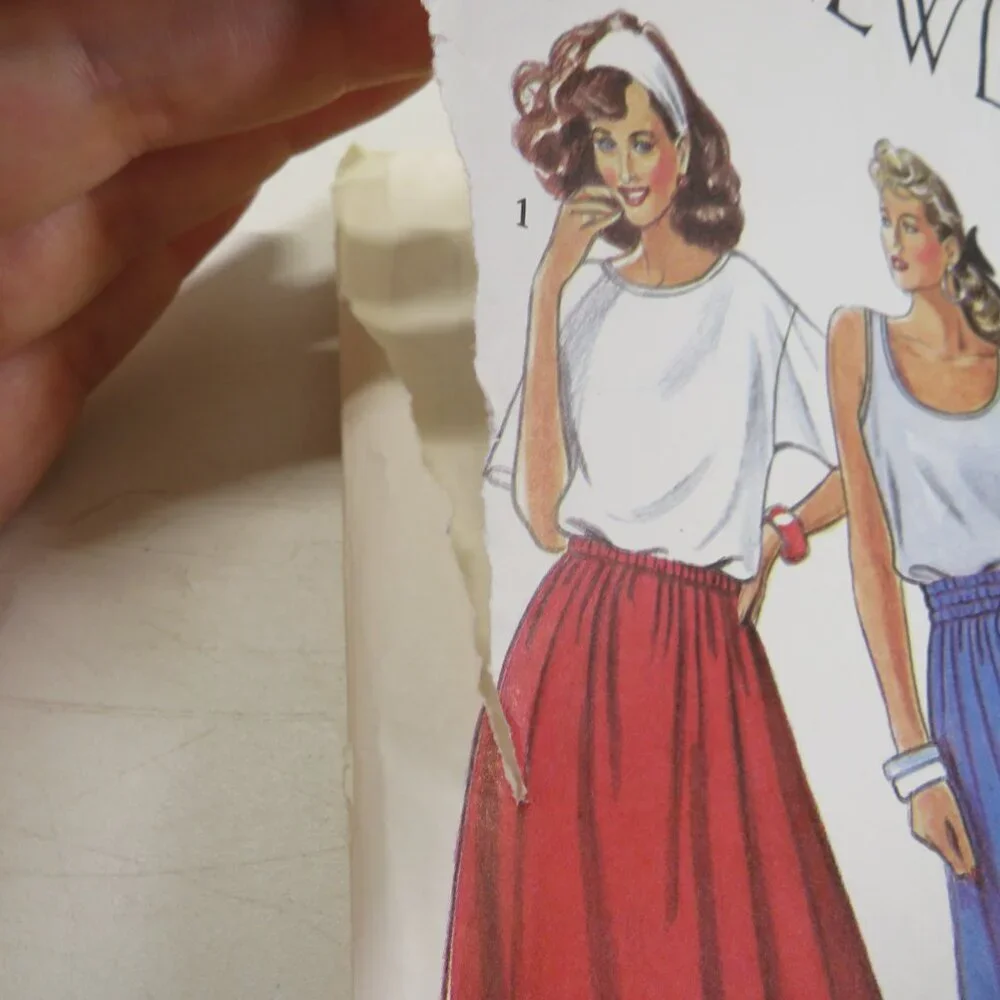 New Look 6374 sewing pattern Shirt, Sleeveless Shirt, Skirt, Shorts 8-18